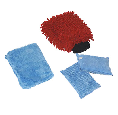 Lot 2 gants et 2 éponges de nettoyage auto materiel de nettoyage professionnel